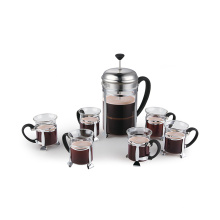 Haonai 1.5L french coffee and 6 cups coffee set french coffee set coffee set